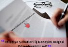Belediye Şirketi İş Deneyim Belgesi Düzenleyebilir mi?