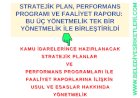 Stratejik Plan, Performans Programı ve Faaliyet Raporu: Bu Üç Yönetmelik Tek Bir Yönetmelik İle Birleştirildi