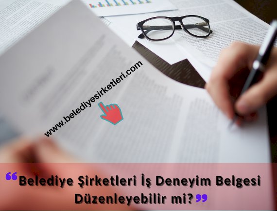 Belediye Şirketi İş Deneyim Belgesi Düzenleyebilir mi?